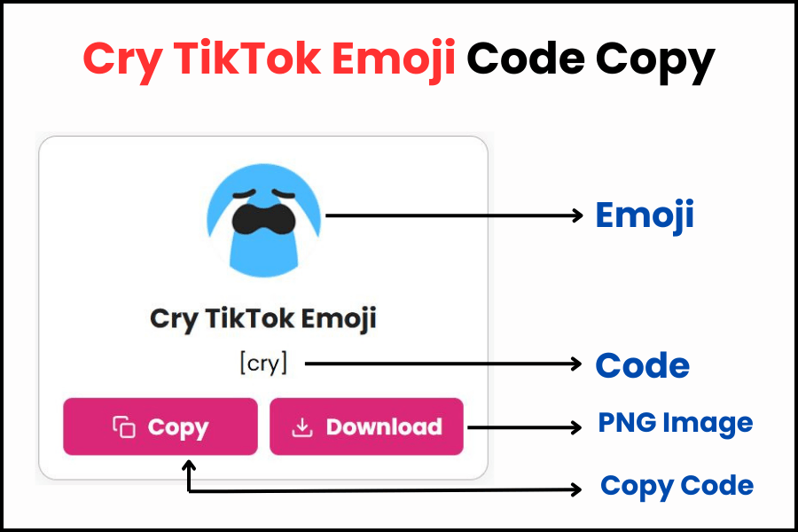 Cry TikTok Emoji Code Copy